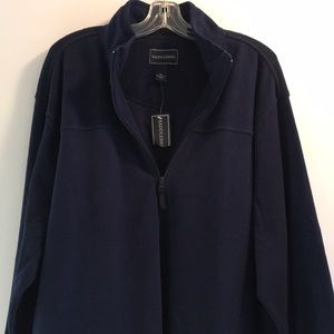 New With Tags Saddlebred SZ XXL Men Blue Pullover Fleece With Pockets